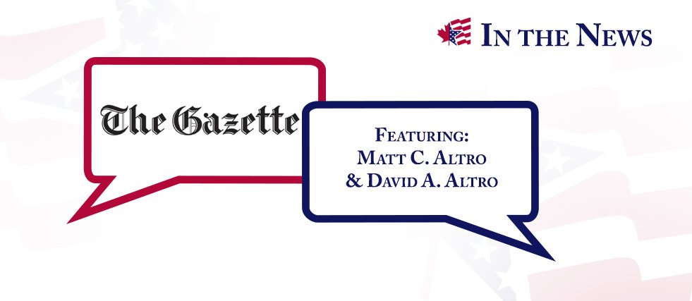 Matt C. Altro & David A. Altro Featured in the Montreal Gazette September 3, 2013